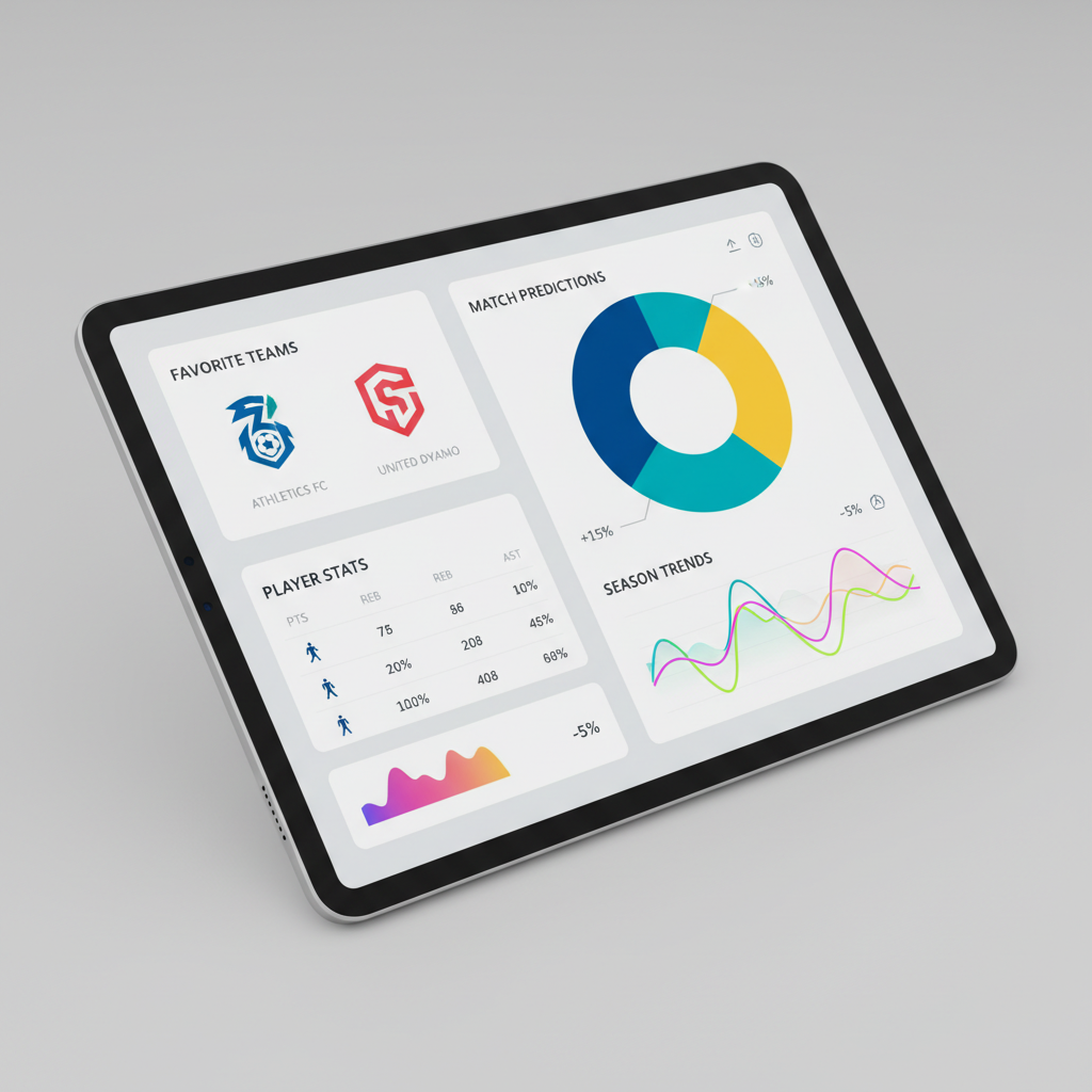 แดชบอร์ดส่วนบุคคลบนแท็บเล็ต