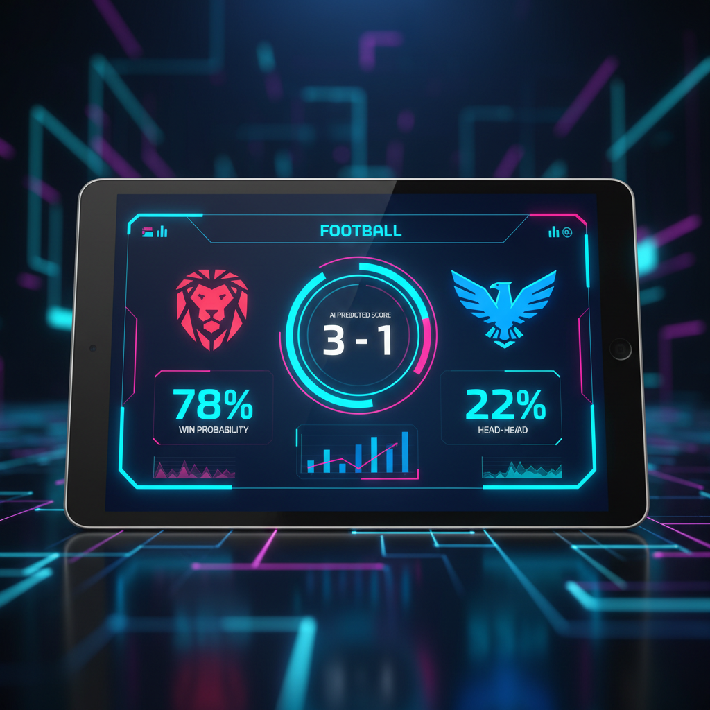 AI Football Prediction Dashboard UI